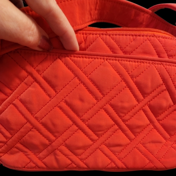 Vera Bradley Quilted Coral Handbag & Coin Set》● Read Below B4 Buying - Picture 7 of 8